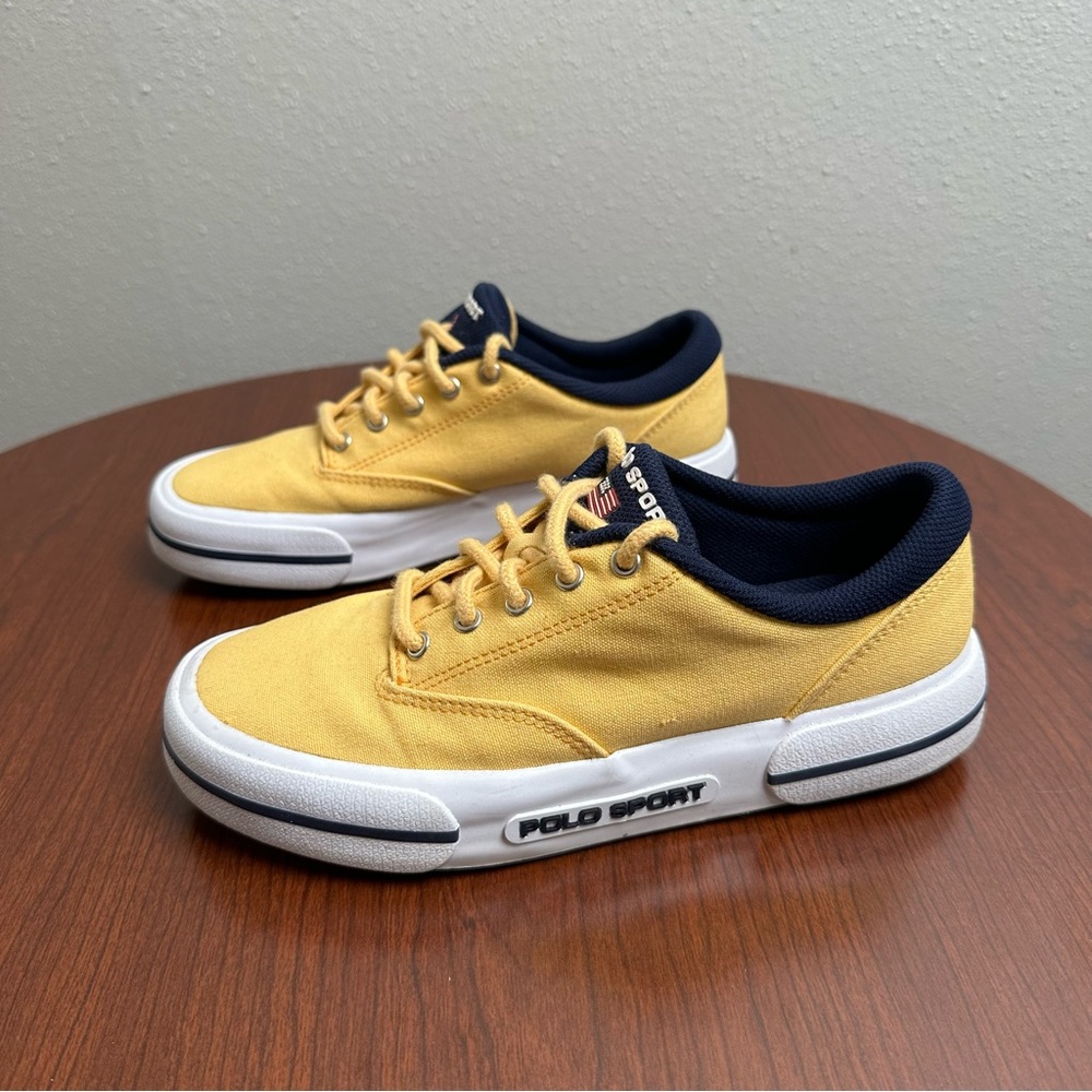 Vintage 90s Y2K Polo Sport Yellow Sneakers